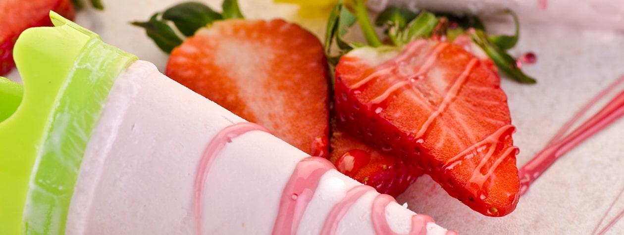 Strawberry Yoghurt Ice Lollies