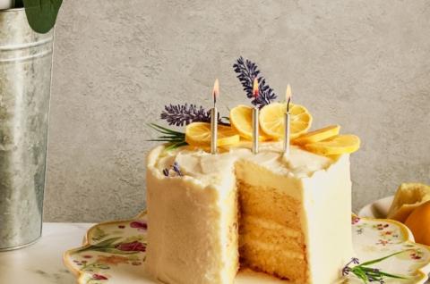 Lemon & Lavender Birthday Cake